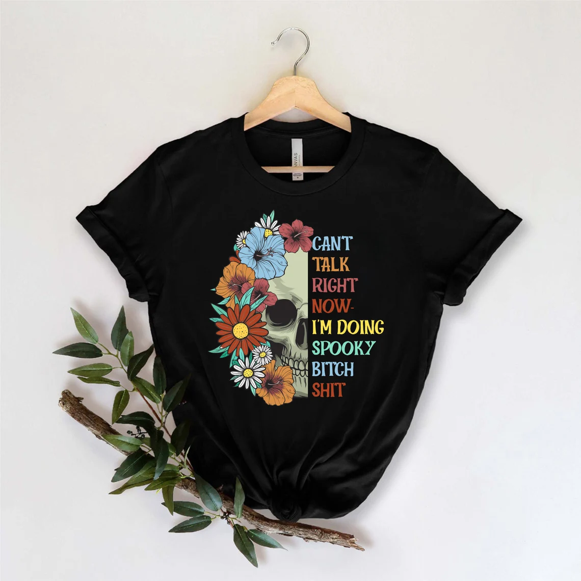 Halloween Can't Talk Right Now I'm Doing Spooky Bitch Shit T-Shirt