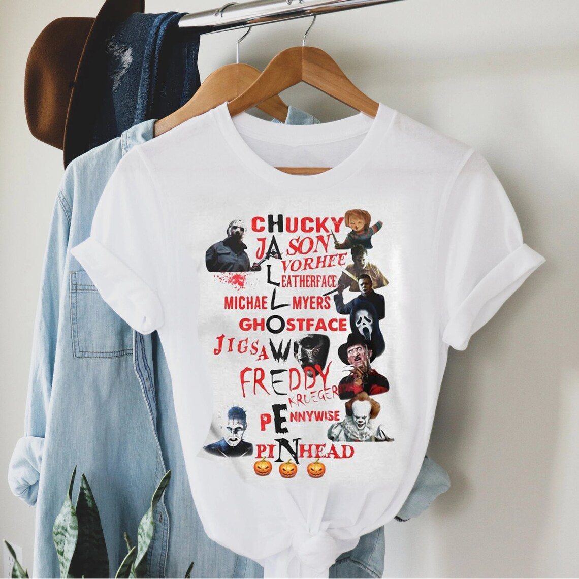 Halloween Chucky Jason Voorhees Leatherface Michael Myers Ghostface 2022 Shirt