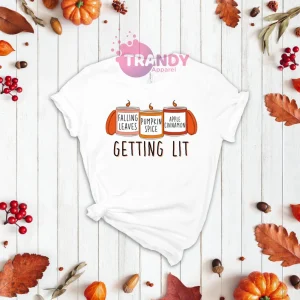 Halloween Getting Lit Fall Pumpkin 2022 Shirt