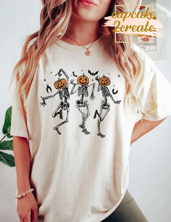 Halloween Party Dancing Skeleton , Skeletons Happy Halloween 2022 Shirt