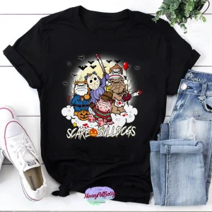 Halloween Scare Bulldogs Horror Characters 2022 Shirt