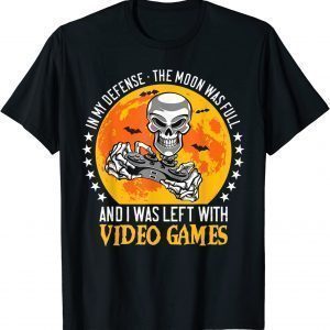 Halloween Skeleton Video Gamer Controllers T-Shirt