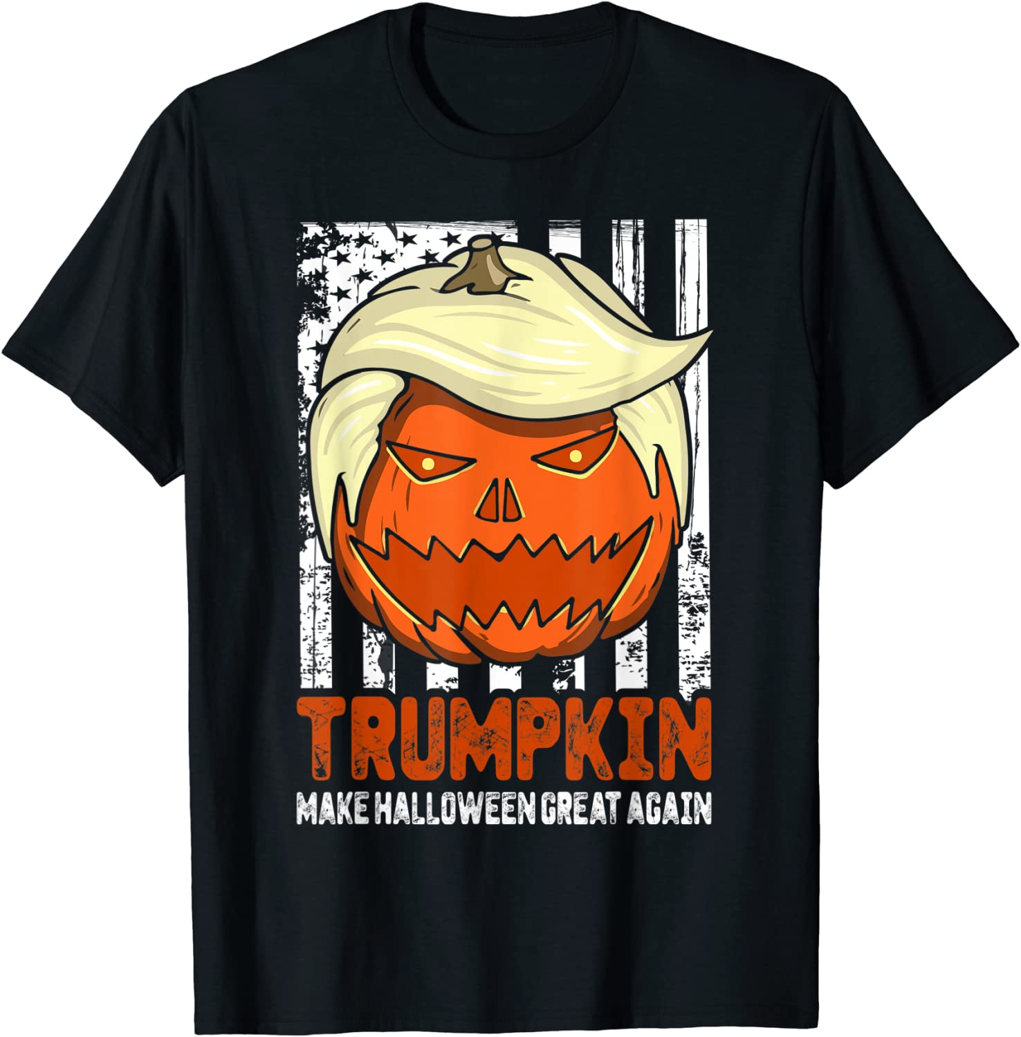 Halloween Trumpkin Vintage US Flag 2022 Shirt