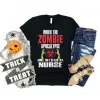 Halloween You'll Be Glad I'm Nurse Zombie Apocalypse Classic Shirt