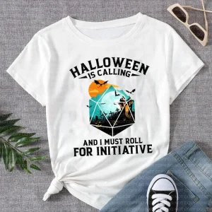 Halloween is calling and I must roll for initiative DnD 2022 Shirt