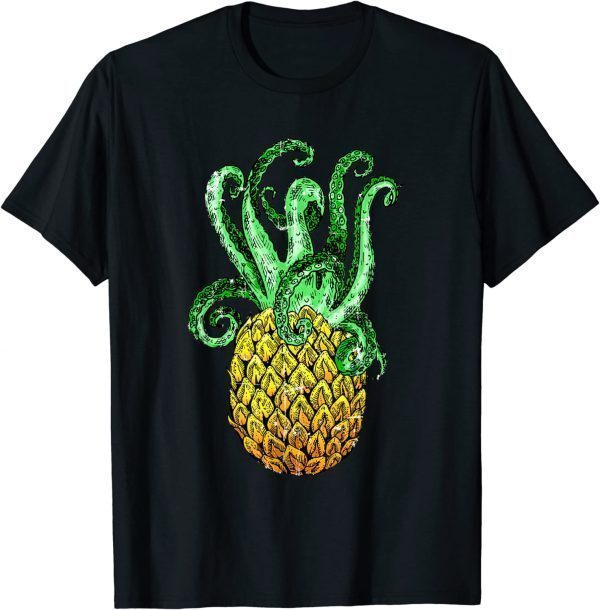 Hawaiian Octopus Pineapple Aloha Beach Hawaii Summer Classic Shirt