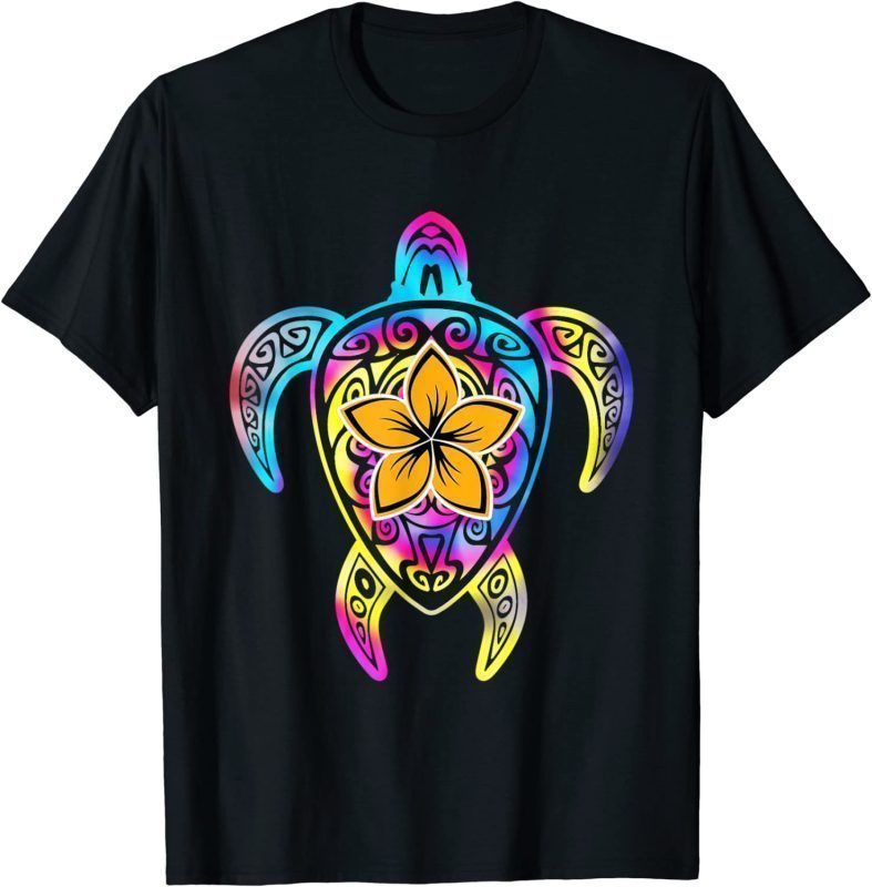 Hawaiian Tie Dye Sea Turtle 2023 Shirt - Teeducks
