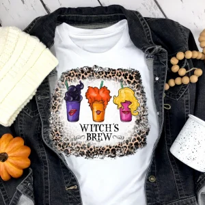 Hocus Pocus Inspired Sanderson Sisters Leopard Halloween 2022 Shirt