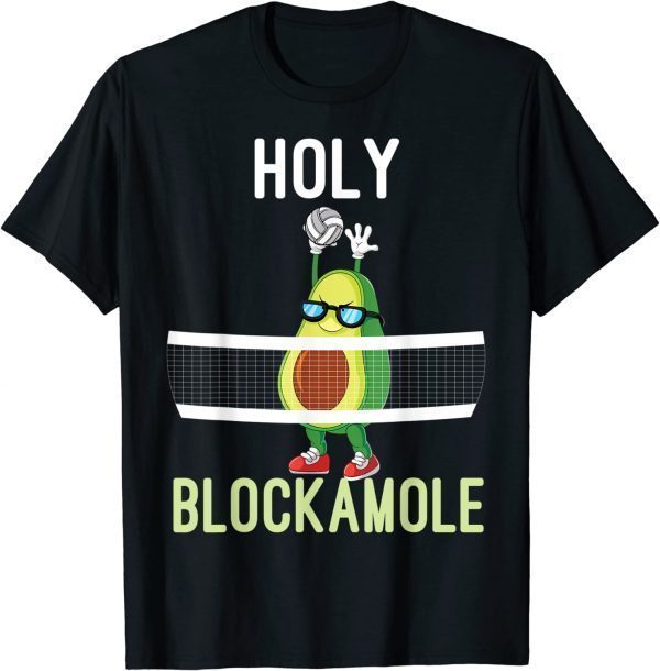 Holy Blockamole Volleyball Block Avocado T-Shirt