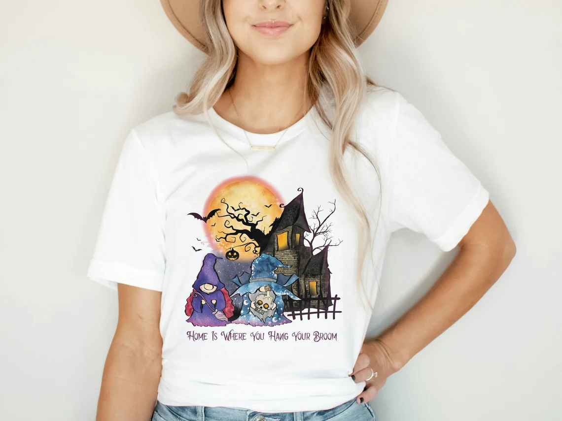 Home Is Where You Hang Your Broom Halloween 2022 Shirt