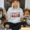Horror Movie And Coffee Halloween Spooky Season Fall Coffee 2022 Shirt
