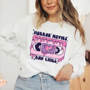 Horror Movies and Chill Distressed Halloween 2022 Shirt