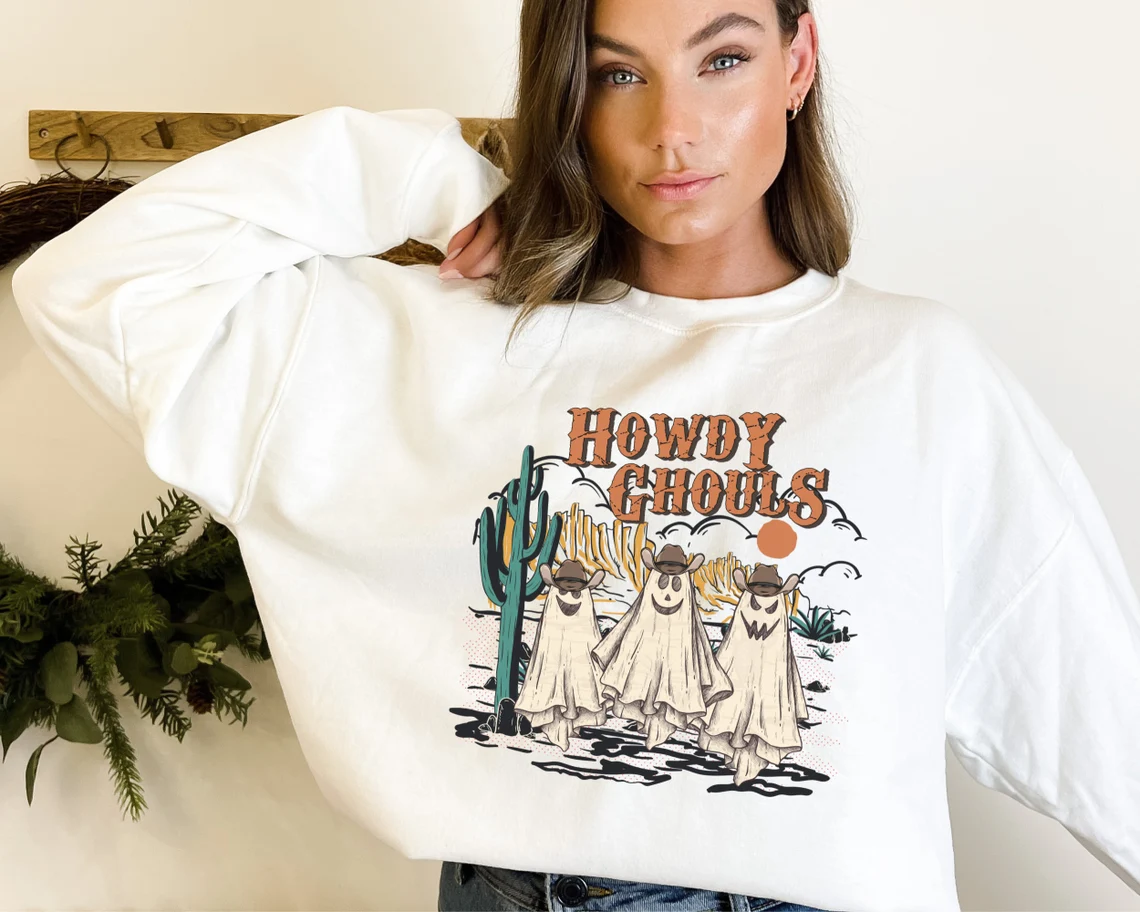 Howdy Ghouls Western Halloween Classic Shirt