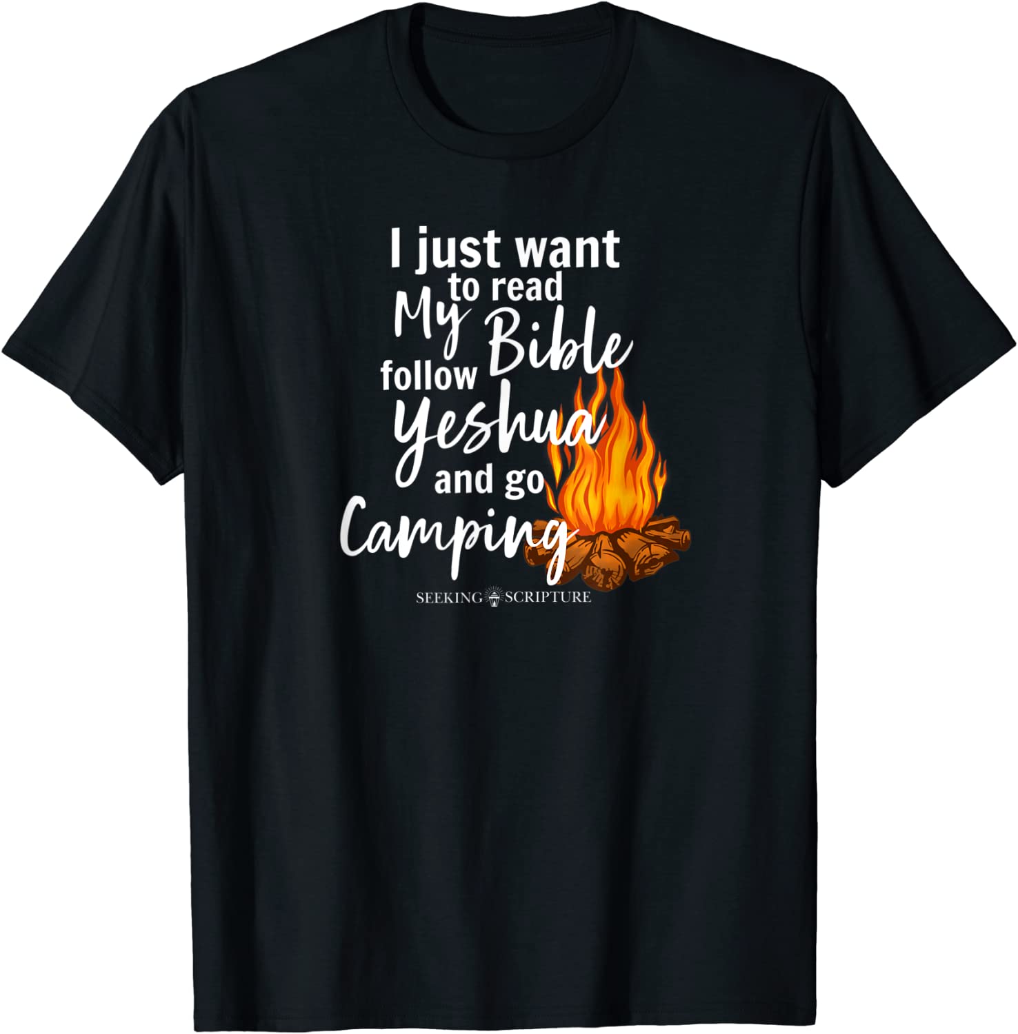 I Just Wanna Read My Bible, follow Yeshua, and Go Camping 2023 Shirt