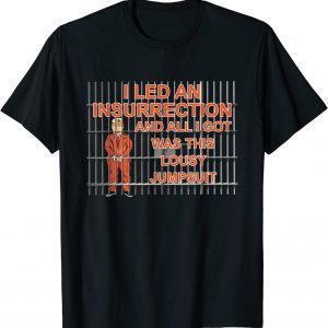 I Led A Insurrection &All I Got Was This Lousy Jumsuit Trump 2022 Shirt