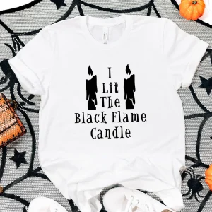 I Lit The Black Flame Candle Halloween 2023 Shirt