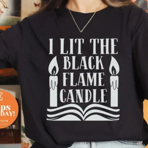 I Lit The Black Flame Candle Hocus Pocus Halloween 2022 Shirt