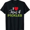 I Love Pickles & Jesus Pickle Vegetable Farming Vegetarian Classic Shirt