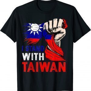 I Stand With Taiwan Supporter Taiwanese Flag T-Shirt