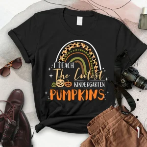I Teach The Cutest Kindergarten Pumpkin Halloween Teacher 2022 shirt