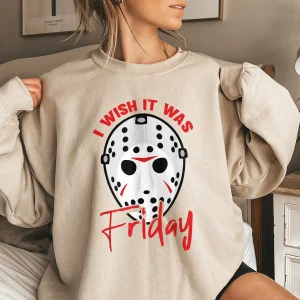 I Wish It Was Friday Halloween Costume Horror Movie Classic Shirt