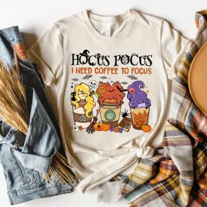 I need coffee to focus Hocus Pocus Halloween 2023 Shirt