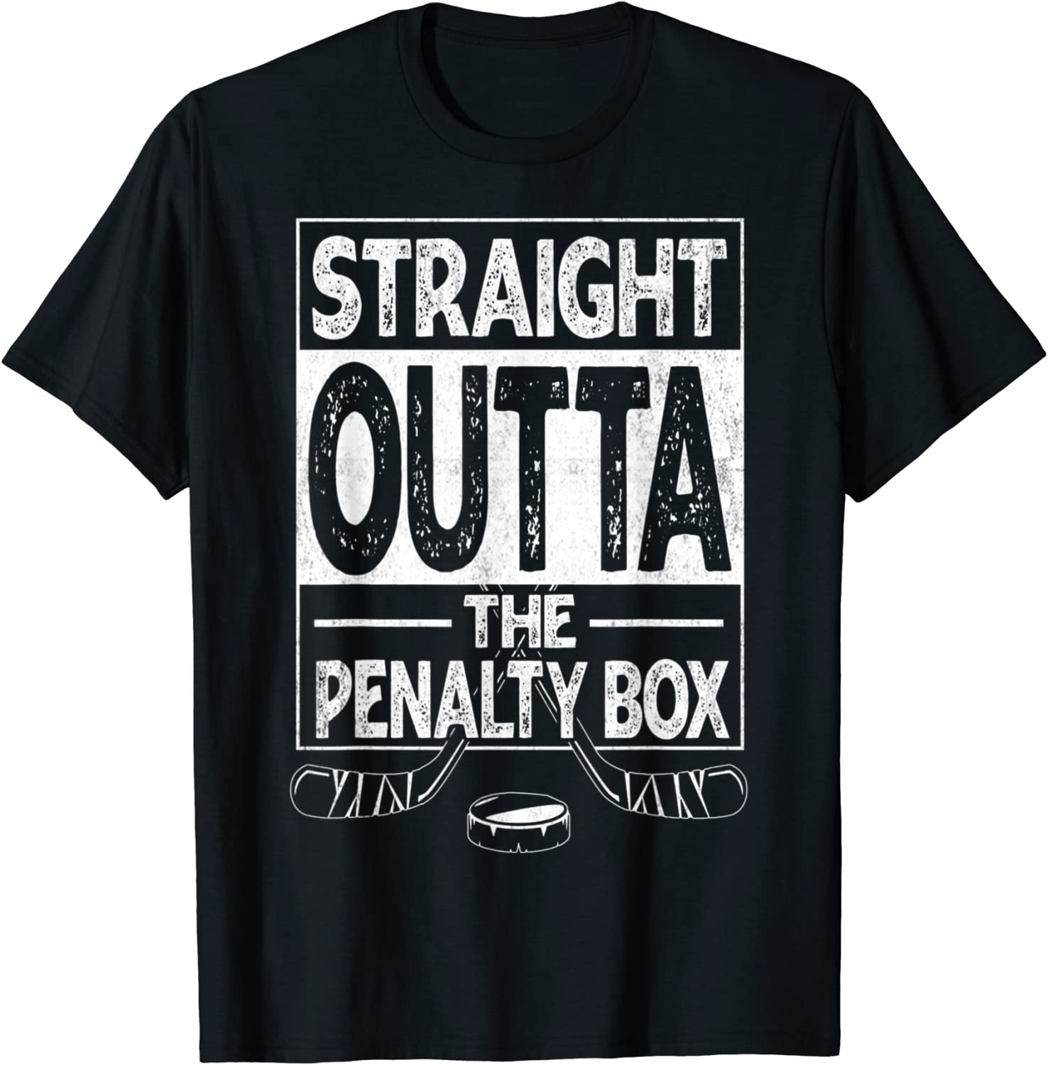 Ice-Hockey Player Straight Outta The Penalty Box T-Shirt