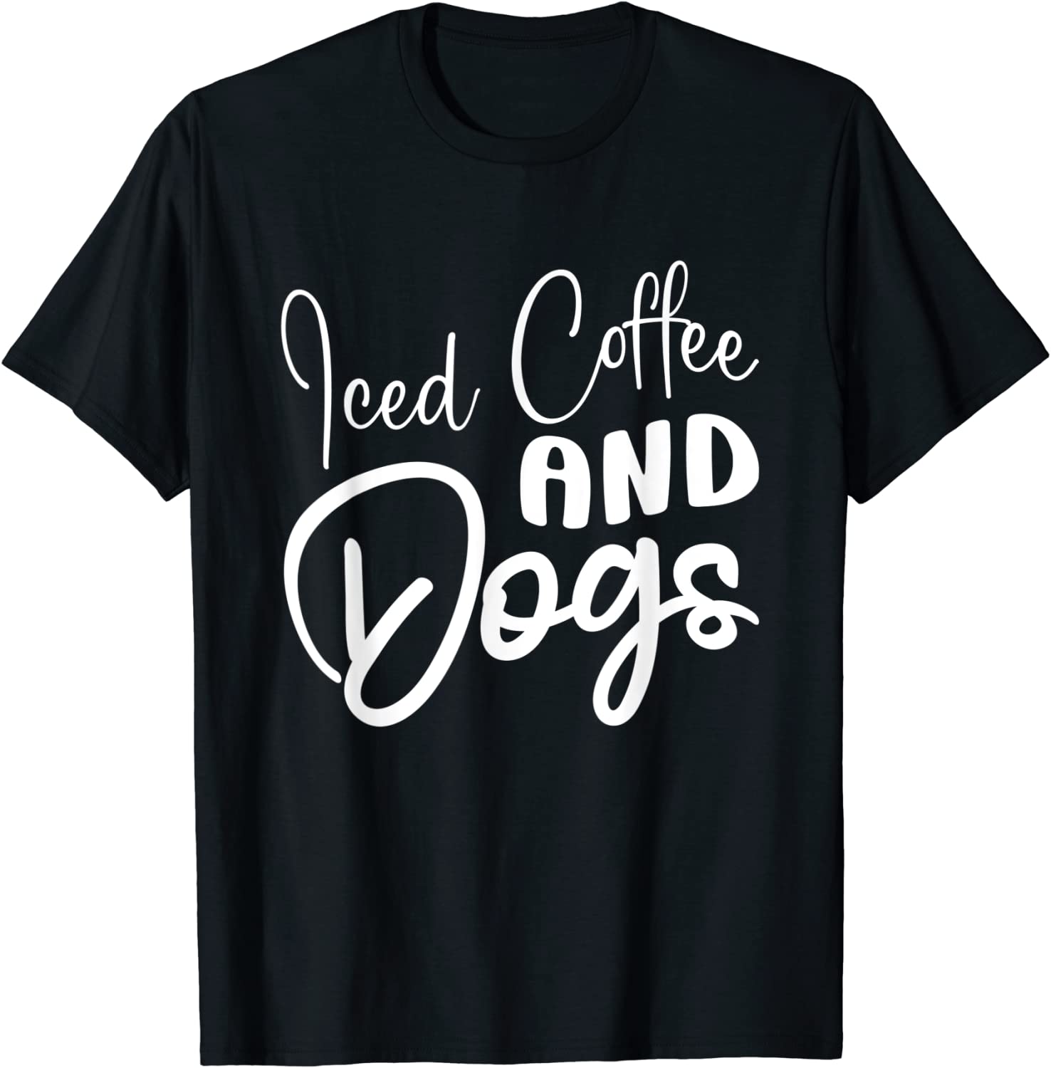 Iced Coffee And Dogs Coffee Drinking Caffeine Lover Pet Dog Classic Shirt