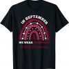 In September We Wear Burgundy Sickle Cell Awareness 2023 Shirt
