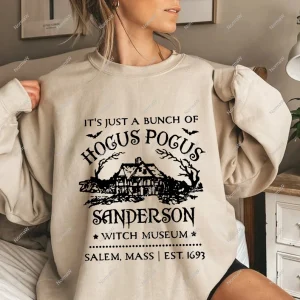 It’s Just A Bunch Of Hocus Pocus Sanderson Witch Museum Salem Mass EST 1693 Limited Shirt
