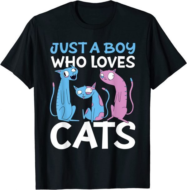 Just a Boy who Loves Cats 2022 Shirt