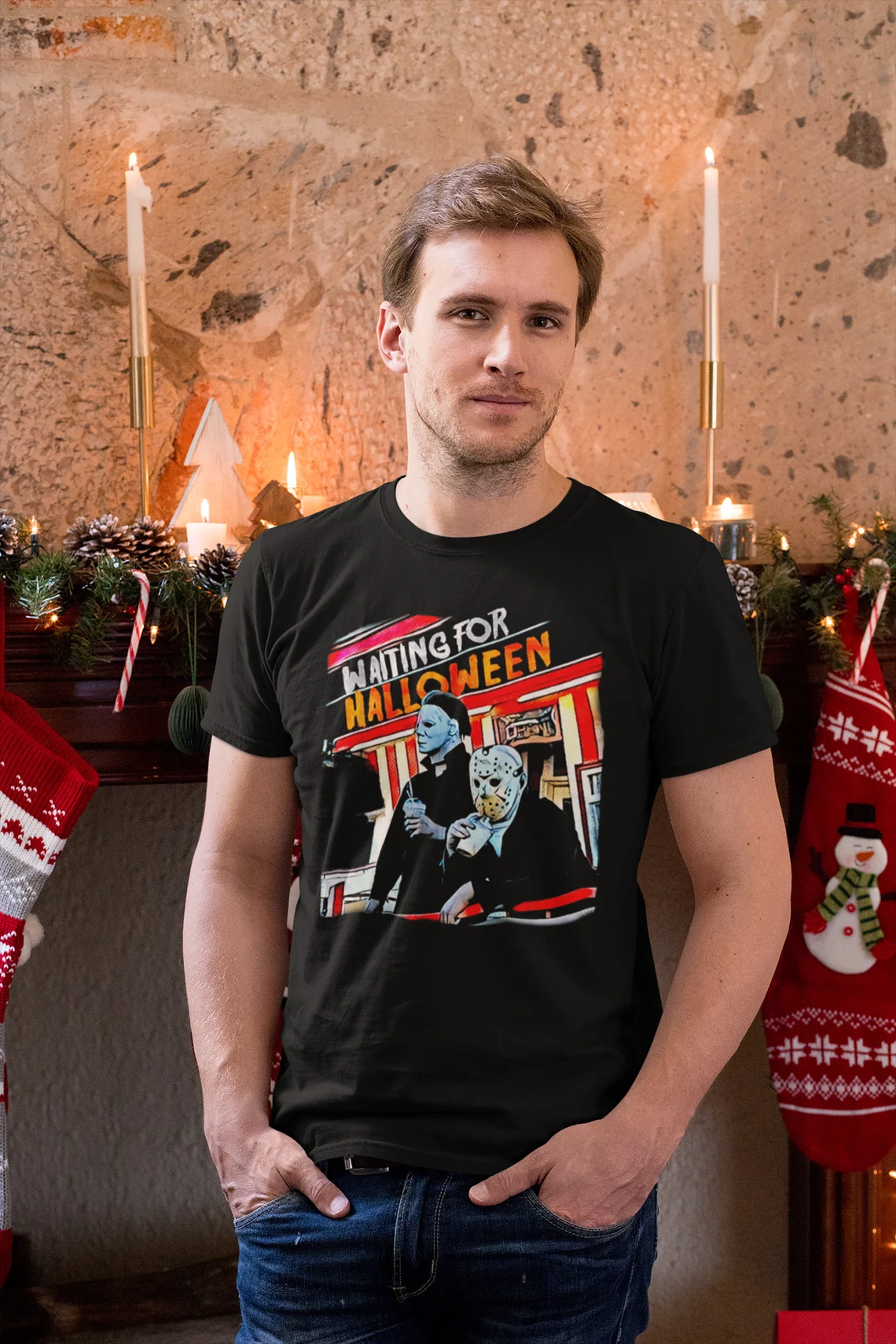 Killer Mask Waiting For Halloween Horror Movies 2022 Shirt