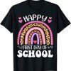 Leopard Rainbow Happy First Day Of School Teachers Students 2022 Shirt