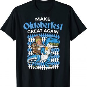 Make Oktoberfest Great Again Trump Sloth T Rex 2022 Shirt