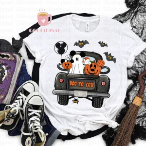 Mickey ghost and pumpkin Boo to you Halloween 2022 shirt