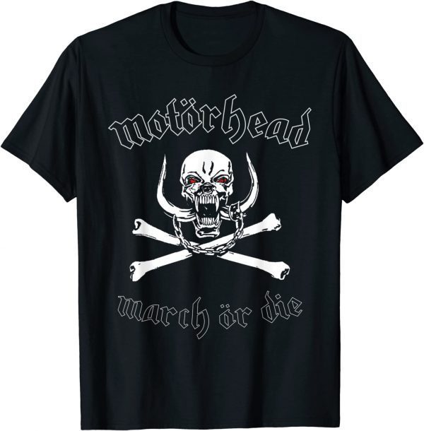 Motörhead – March or Die Cross Bones Black Classic Shirt