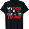 My Dog Is Smarter Than Your President Trump Anti Trump 2022 Shirt