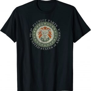 Patriot Party of USA - Trump 2024 Election, Army Green Lion 2022 Shirt