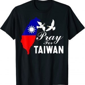 Pray For Taiwan Support Taiwanese Flag Heart 2022 Shirt