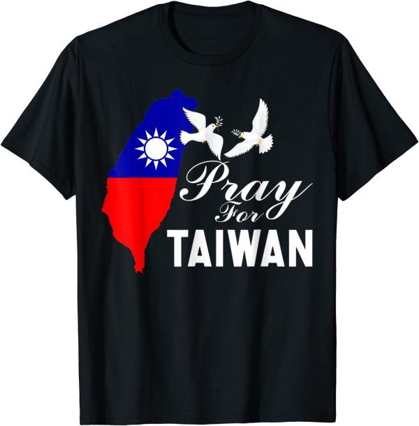 Pray For Taiwan Support Taiwanese Flag Heart 2022 Shirt