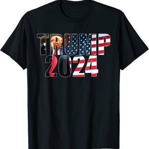 President Trump American Flag Trump 2024 T-Shirt