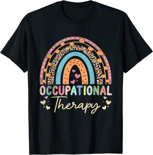 Rainbow Occupational Therapy Cute Occupational Therapist OT 2023 Shirt