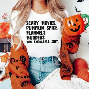 Scary Movies Pumpkin Spice Halloween 2022 Shirt