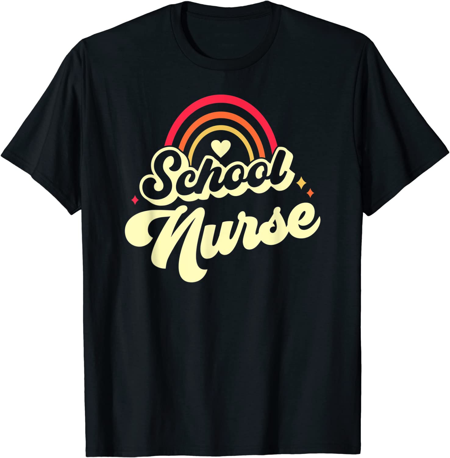 School Nurse vintage rainbow back to school 2022 Shirt - Teeducks