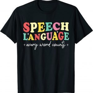 Speech Therapy Speech Language Therapy Pathologist Retro SLP 2022 Shirt