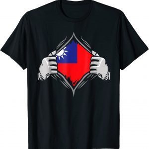 Super Taiwan Heritage Proud Taiwanese Roots Flag Classic Shirt