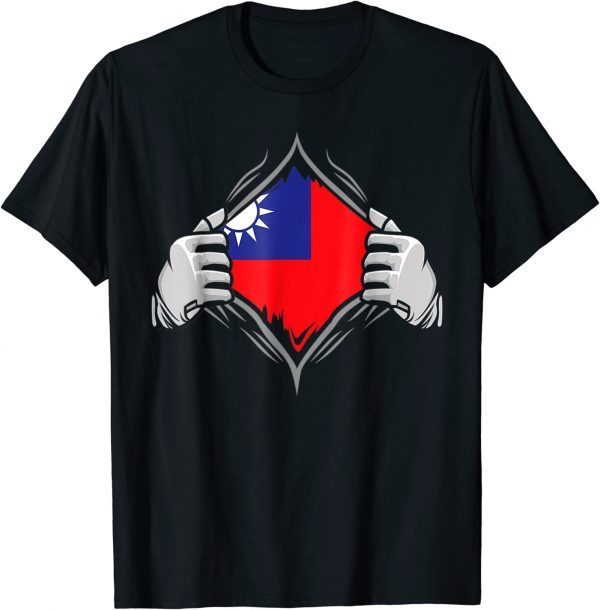 Super Taiwan Heritage Proud Taiwanese Roots Flag Classic Shirt