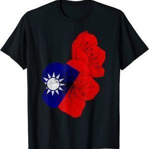 Taiwan Flag Plum Blossom Taiwan Support Classic Shirt