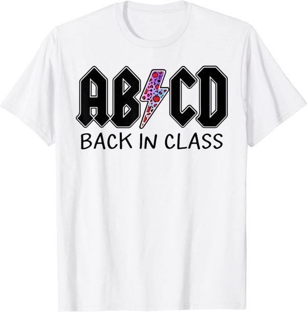 Teachers ABCD , Leopard Back to School 2023 Shirt