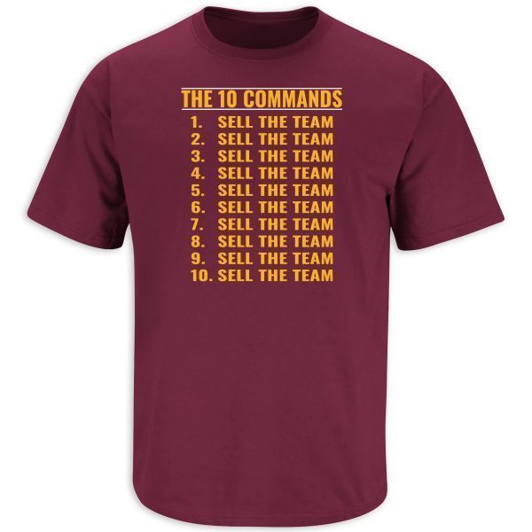 The 10 Commands Sell the Team Washington Football 2022 Shirt